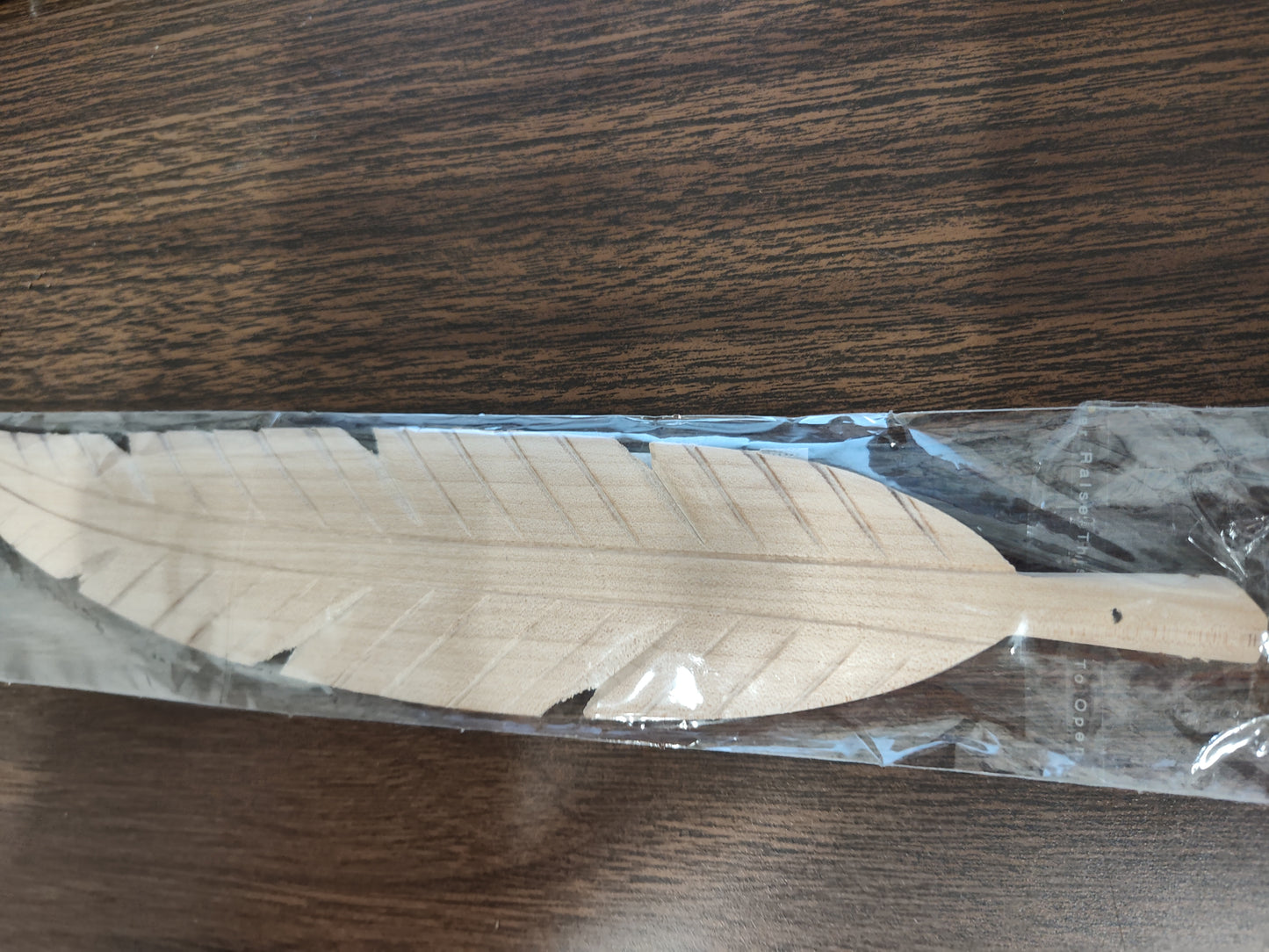 Wooden Feather Incense Holder