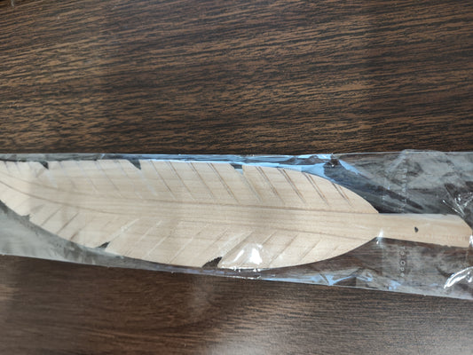 Wooden Feather Incense Holder