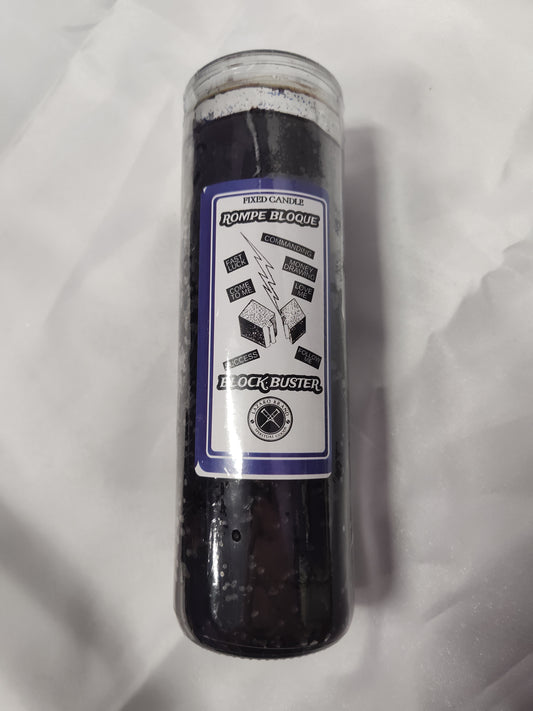 BlockBuster (Rompe Bloque) Black fixed candle