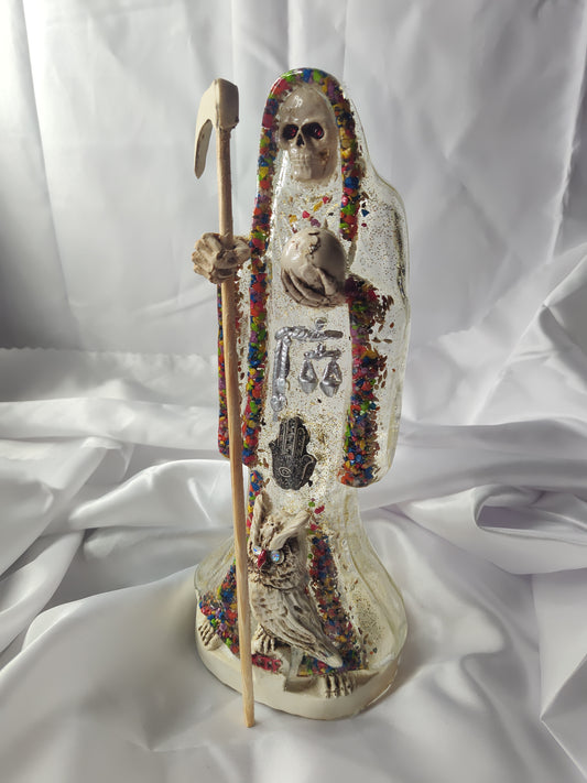 Light-Up Santa Muerte Statue (Dressed/ Consecrated)