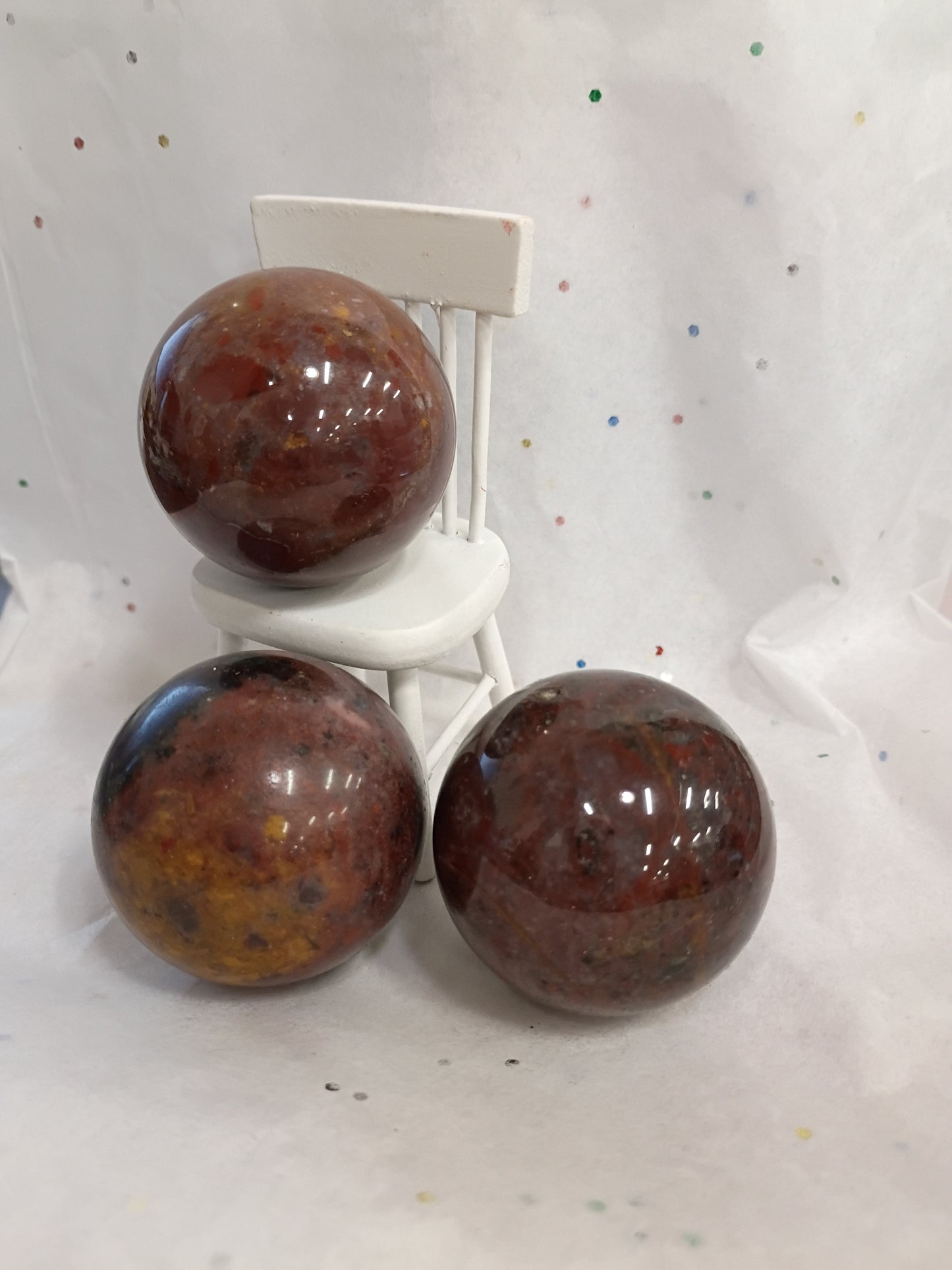 Red Ocean Jasper Spheres