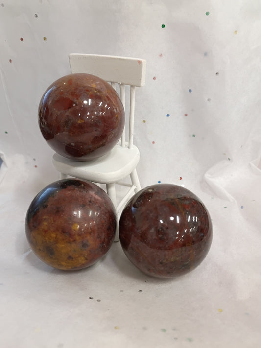Red Ocean Jasper Spheres