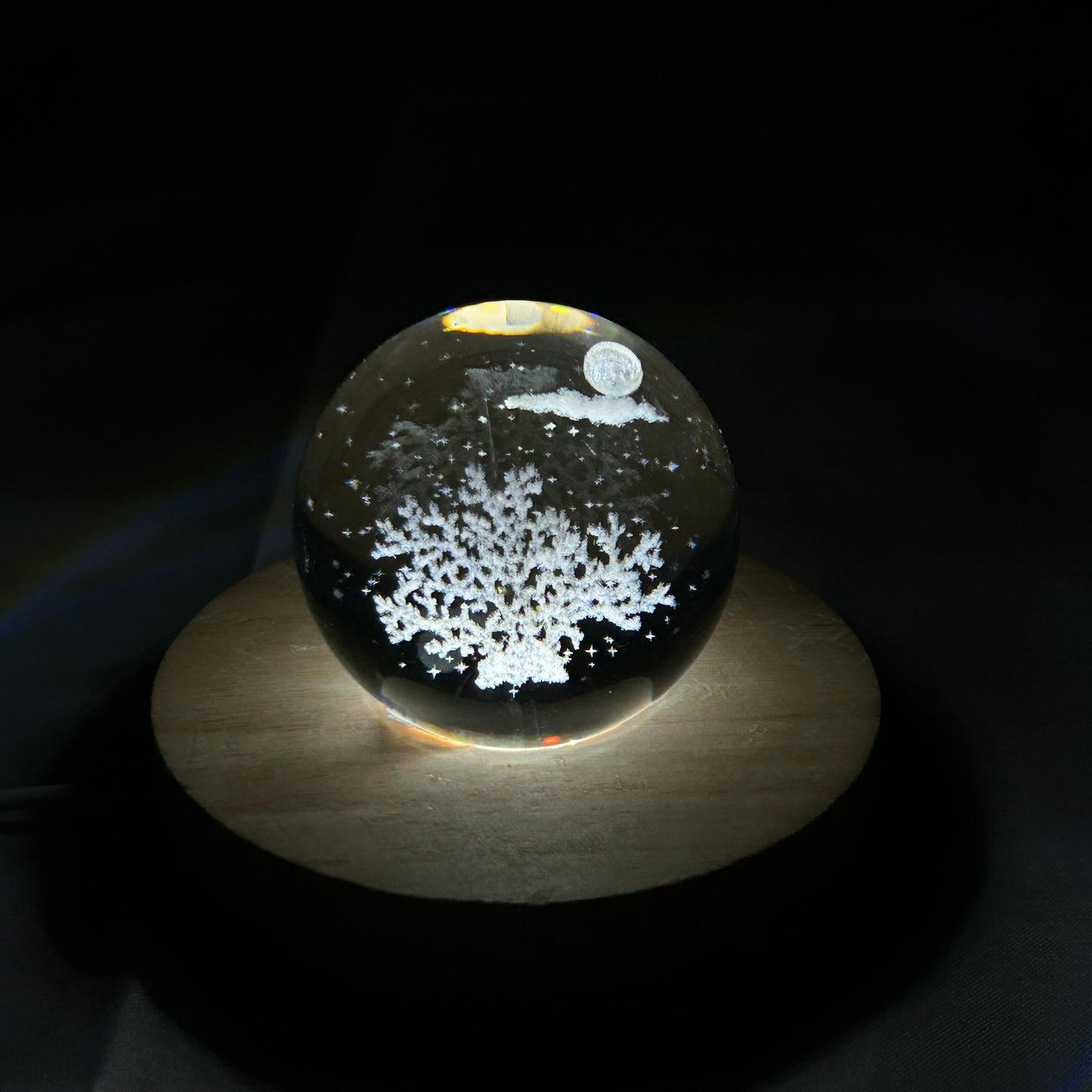 3D Laser Crystal Ball