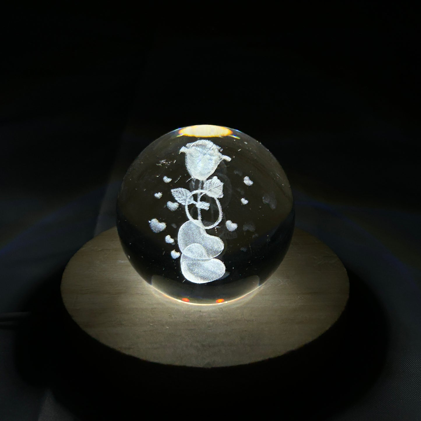 3D Laser Crystal Ball