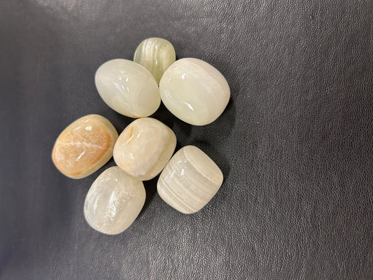 Green Calcite Tumbles