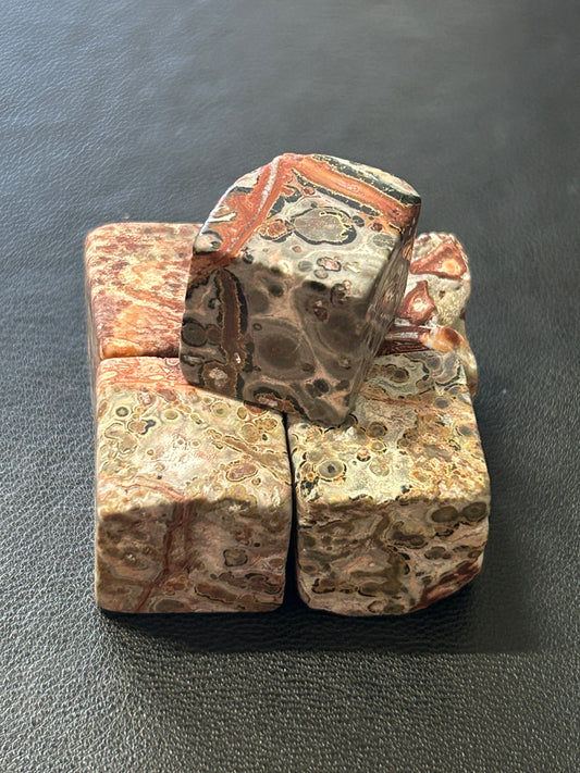 Red Leopard Skin Cubes