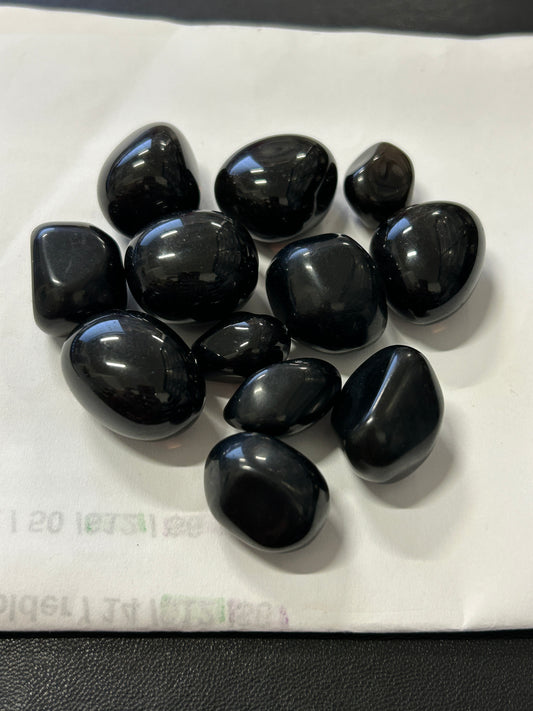 Black Obsidian Tumbles