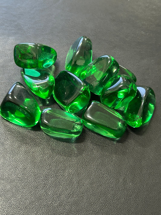 Green Obsidian Tumbles
