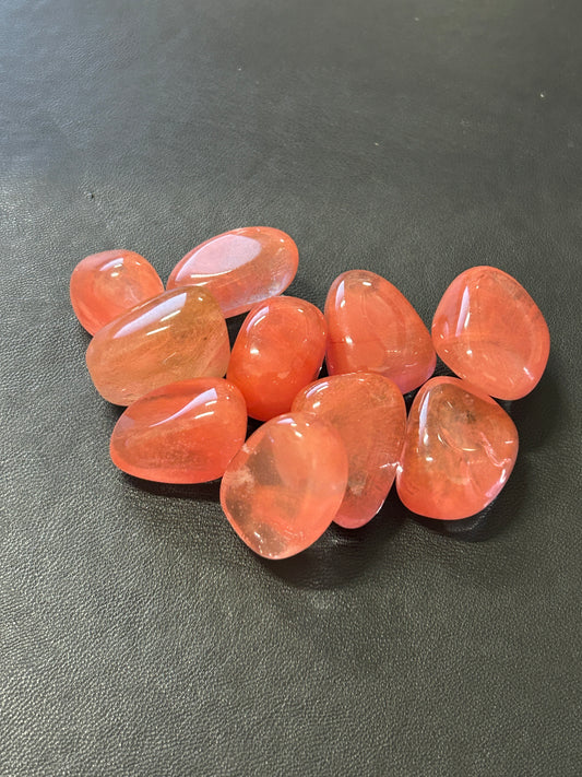 Strawberry Obsidian Tumbles