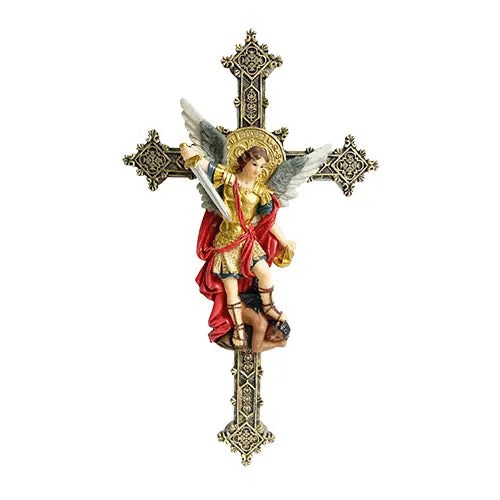 St. Michael the Archangel  Cross - 12"