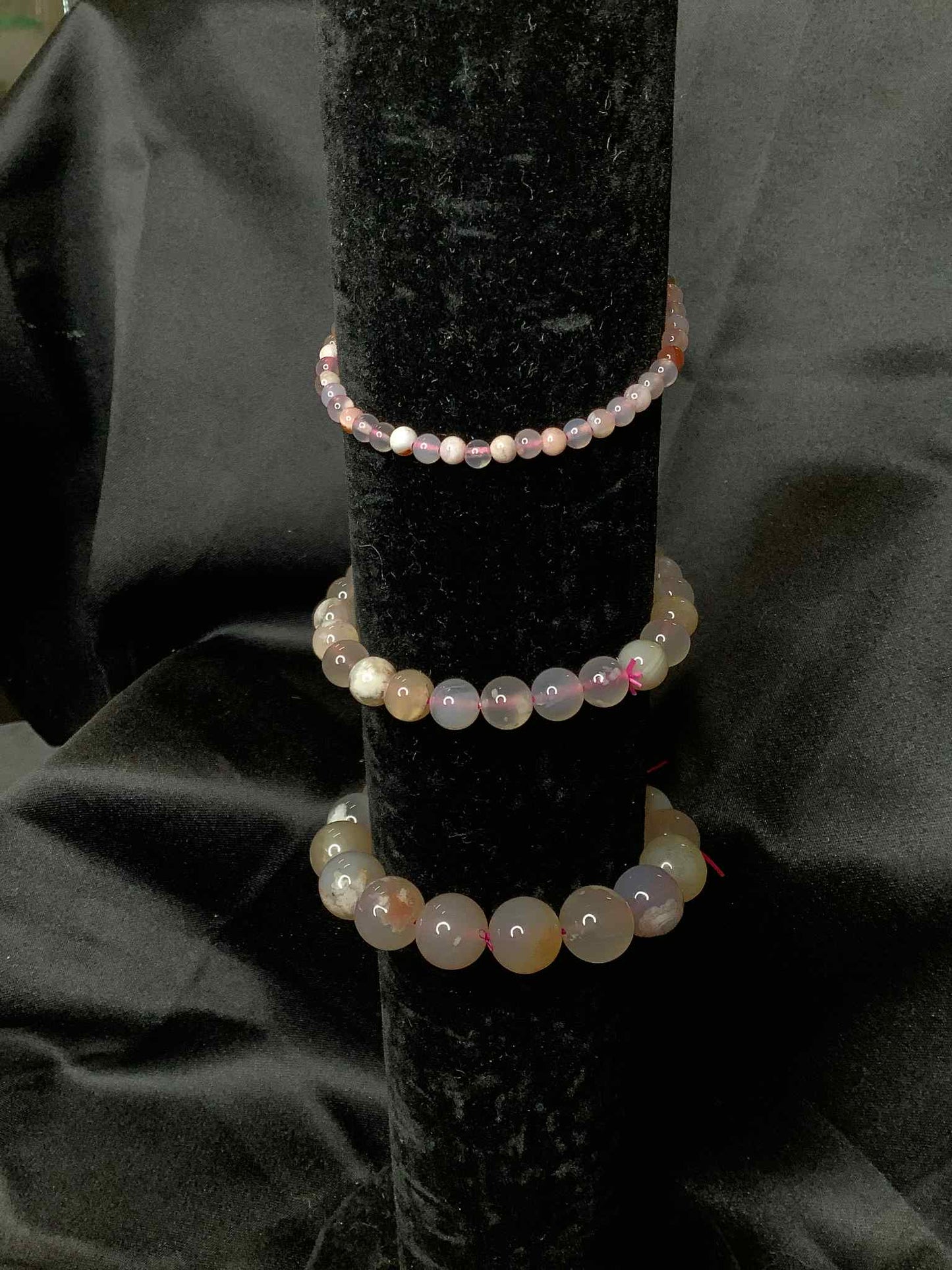 Flower Agate Bracelets