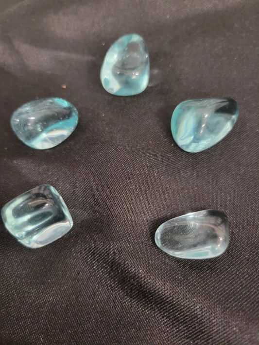 Blue Obsidian (Man-Made)