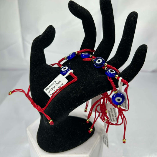 Evil Eye on Adjustable Red Cord
