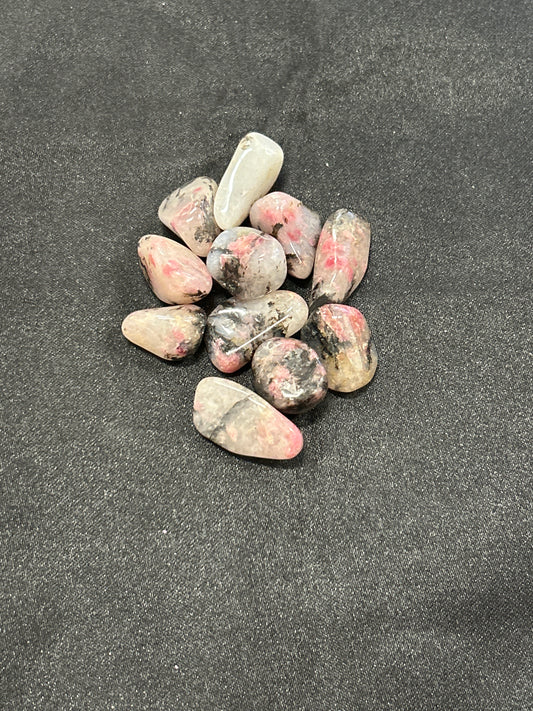 Rhodonite w/ Quartz Mini Tumbles