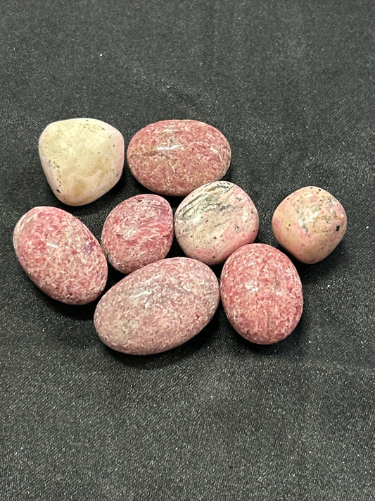 Rhodonite w/ Quartz Tumbles