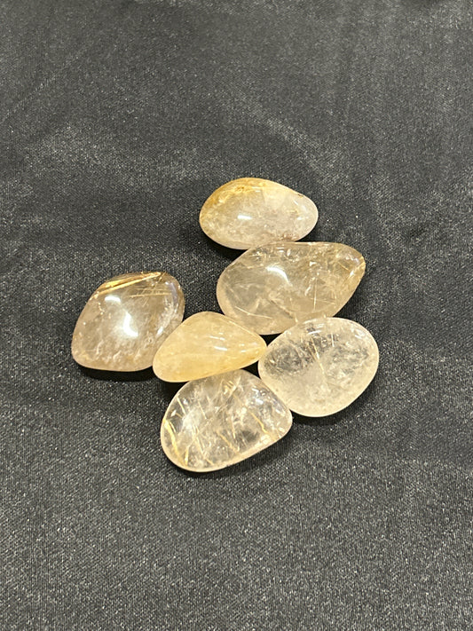 Golden Rutile Tumbles