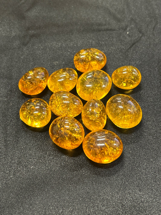 Crackle Quartz (Fluorescent Orange)
