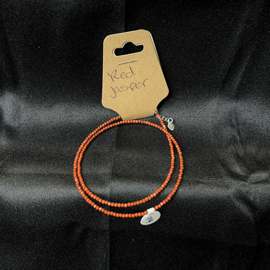 Red Jasper Crystaline Necklace