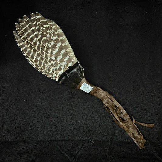 Smudge Fan Hand-Made with Turkey Feathers (Small)