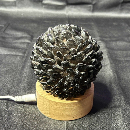 Smokey Quartz Chip Sphere Light