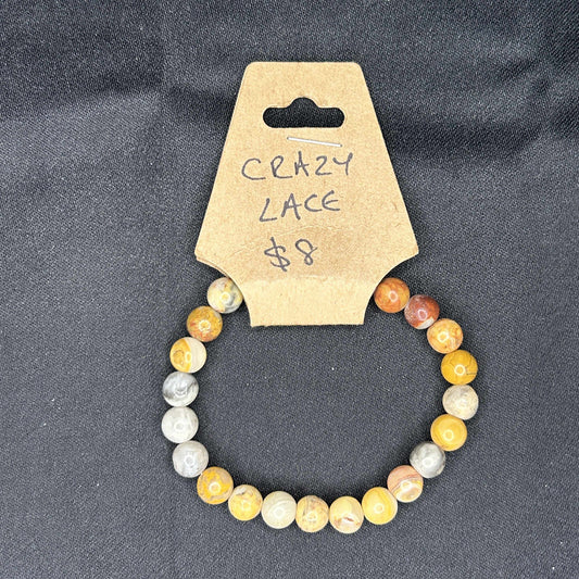 Crazy Lace Agate Bracelet