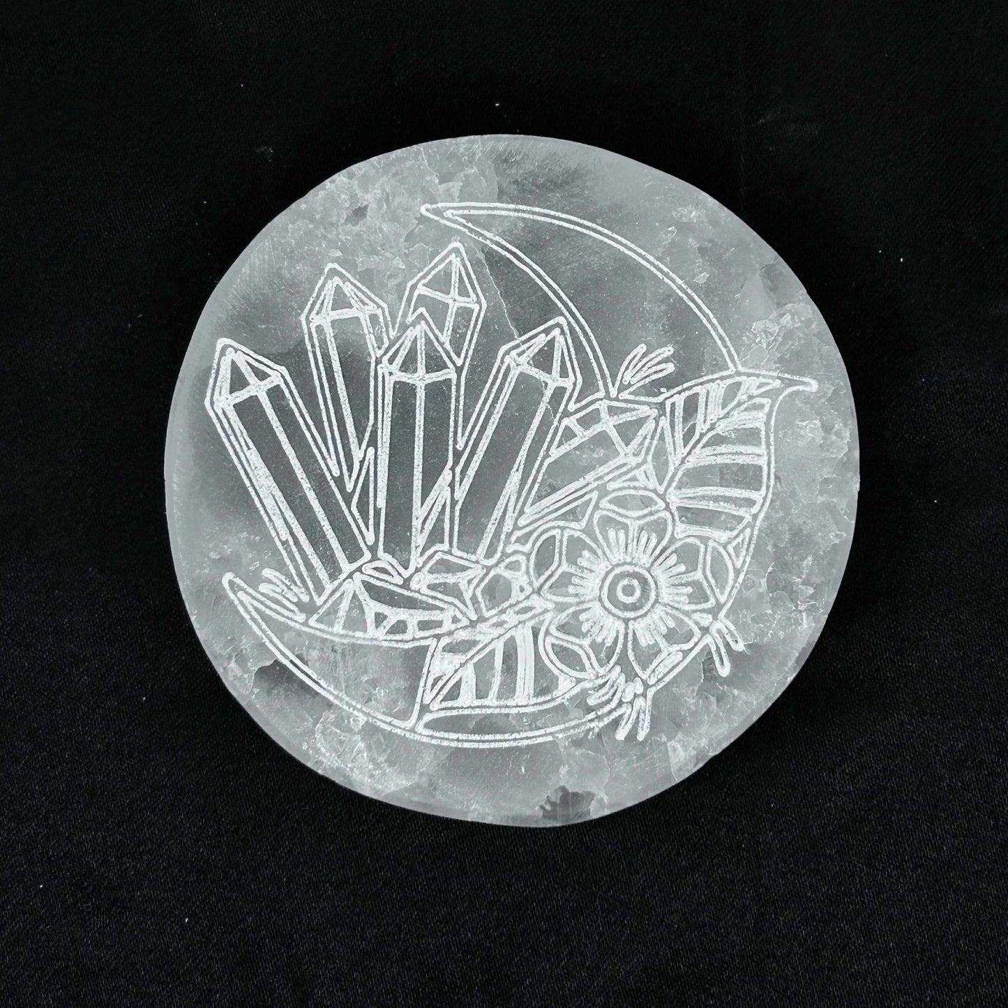 Engraved Selenite Charging Plates