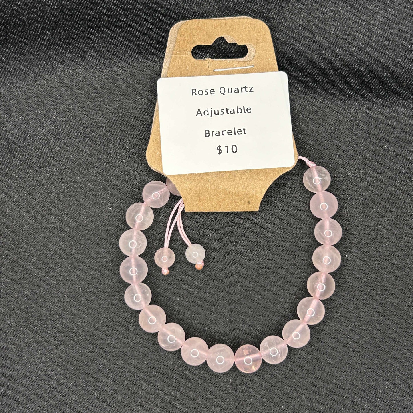 Adjustable Rose Quartz Bracelet