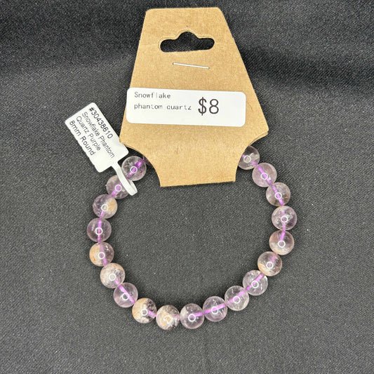 Snowflake Phantom Quartz Bracelet
