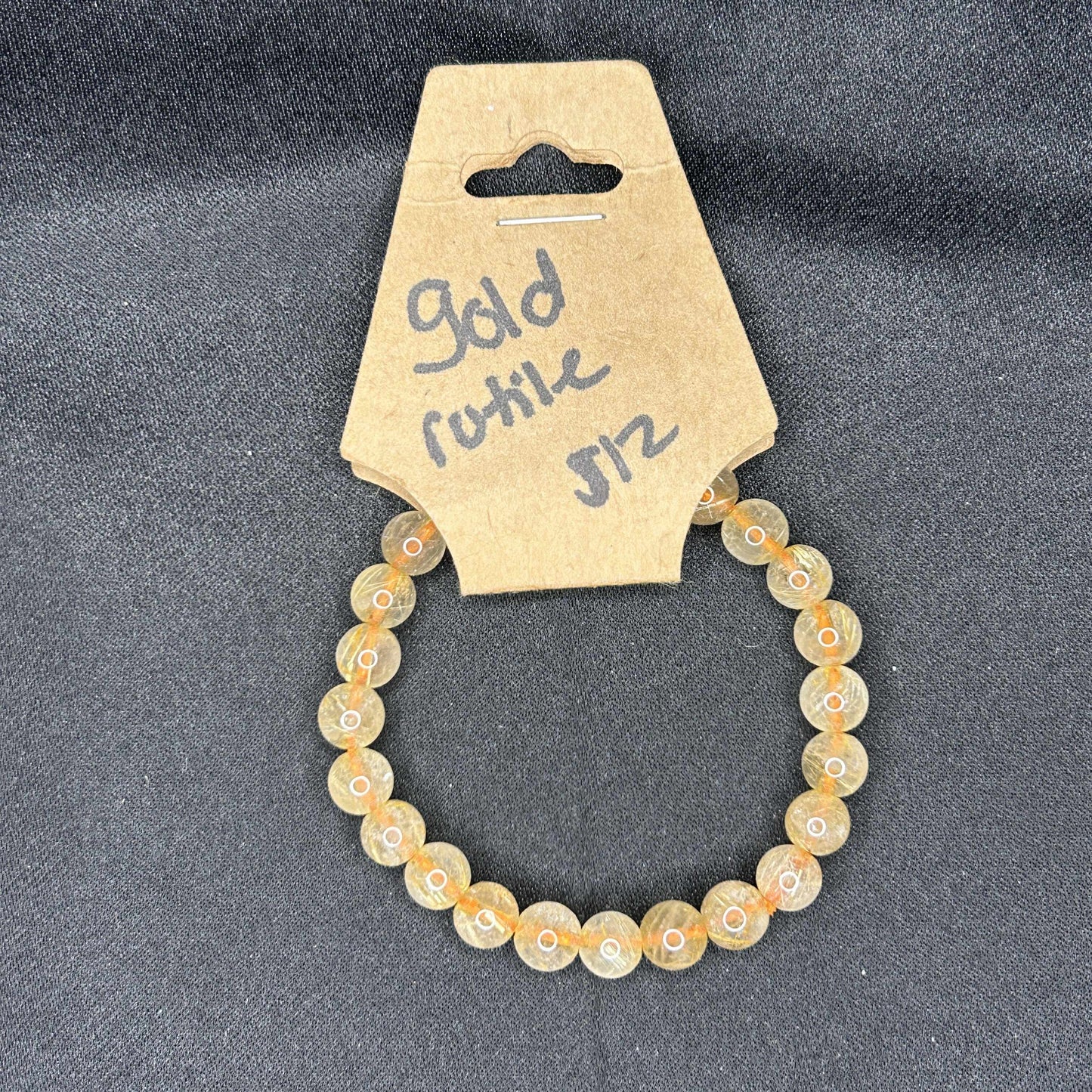 Gold Rutile Quartz Bracelet