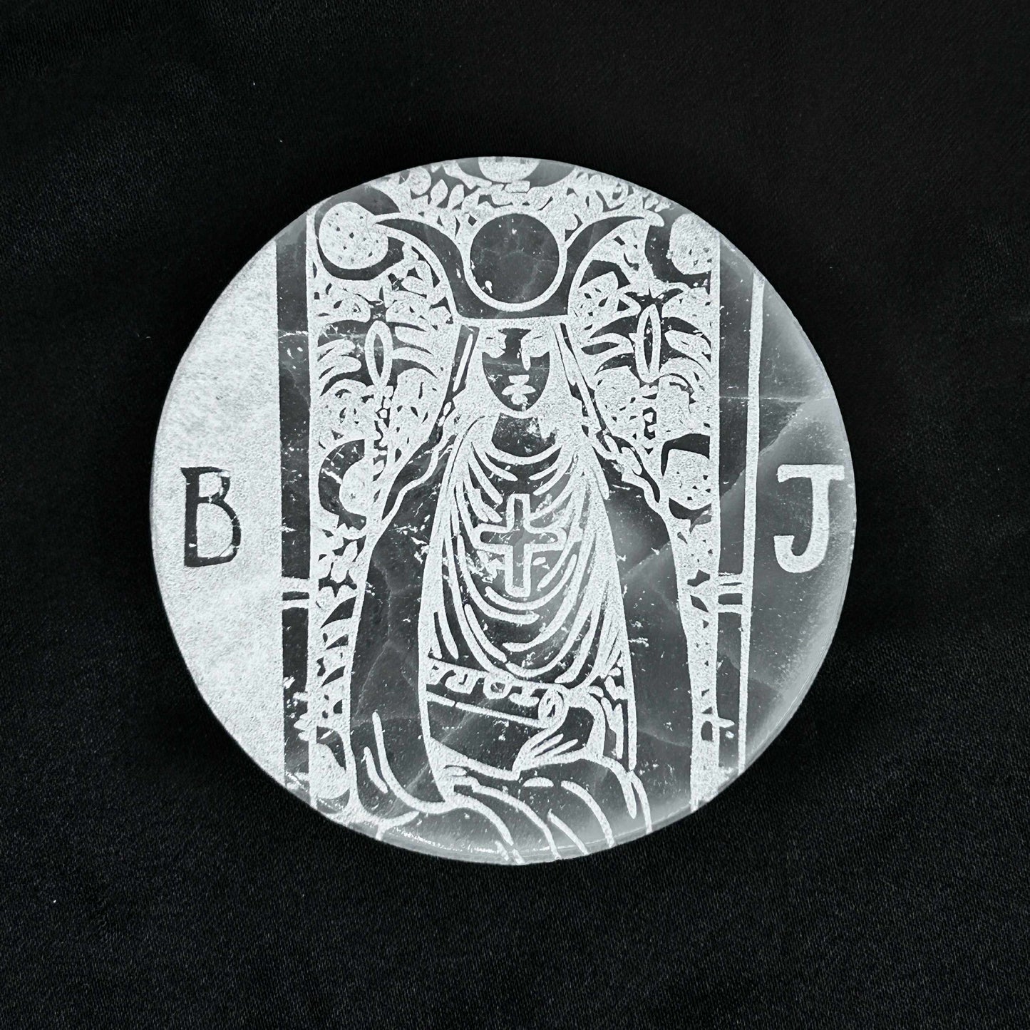 Engraved Selenite Charging Plates