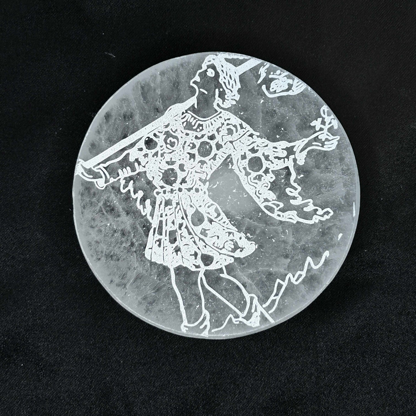 Engraved Selenite Charging Plates