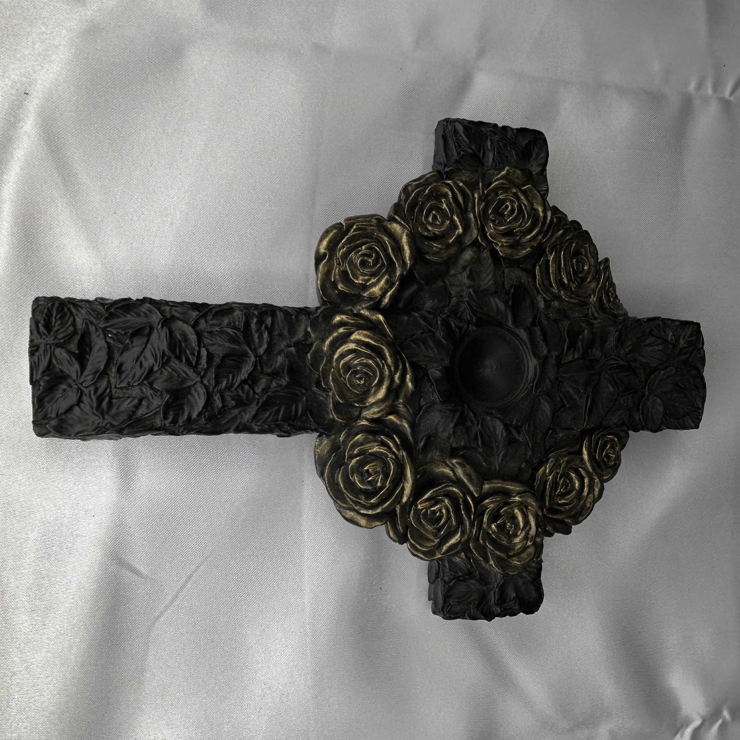 Rose Cross Sphere Holder