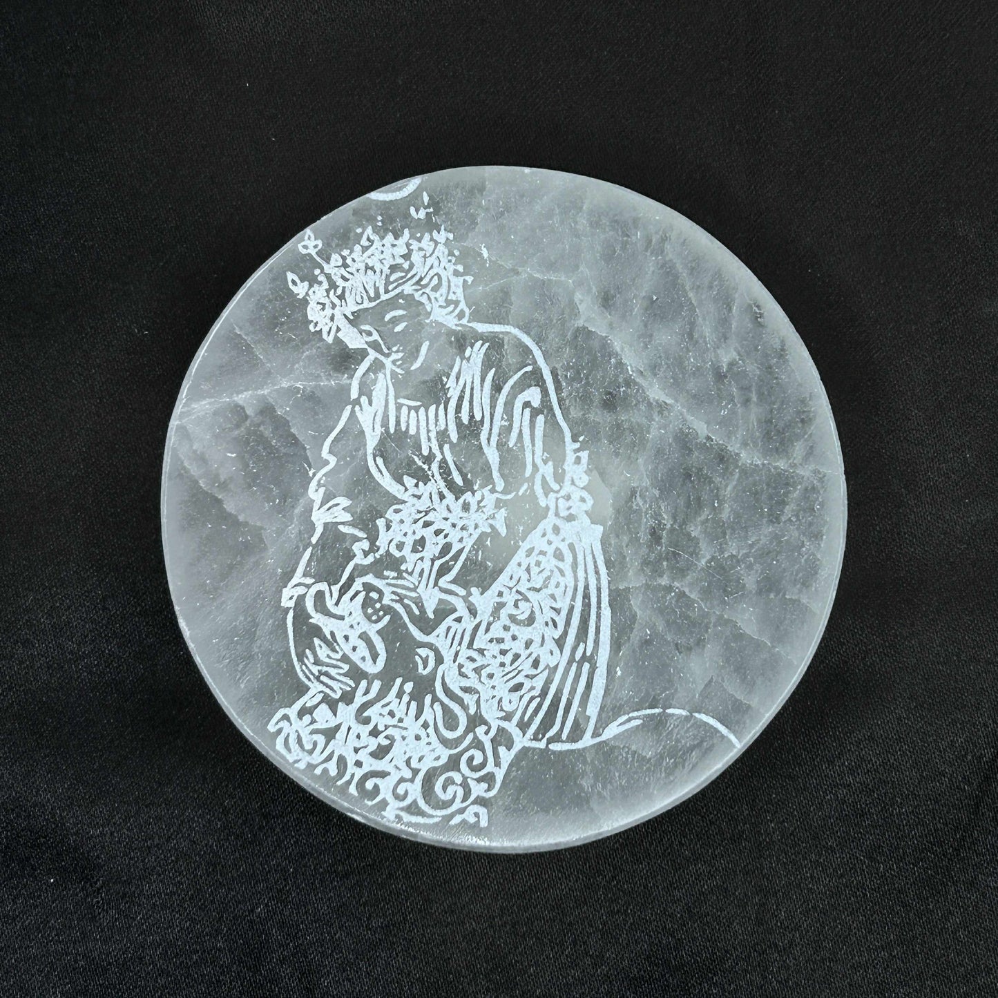 Engraved Selenite Charging Plates