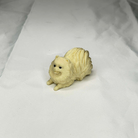 Porcelain Pomeranian Statue