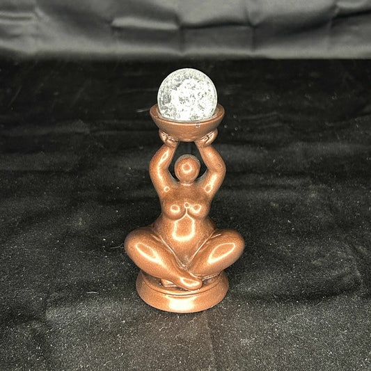 Female Figure Sphere Holder