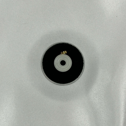 White Jade Circle Donut Amulet