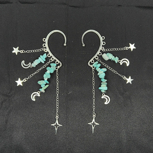 Crystal Chip Ear Cuffs