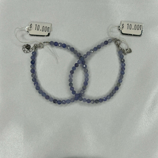 Blue Tanzanite Crystal Chip Bracelet