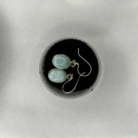 Larimar Sterling Silver Earrings