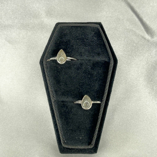 Black Rutile Quartz Sterling Silver Ring