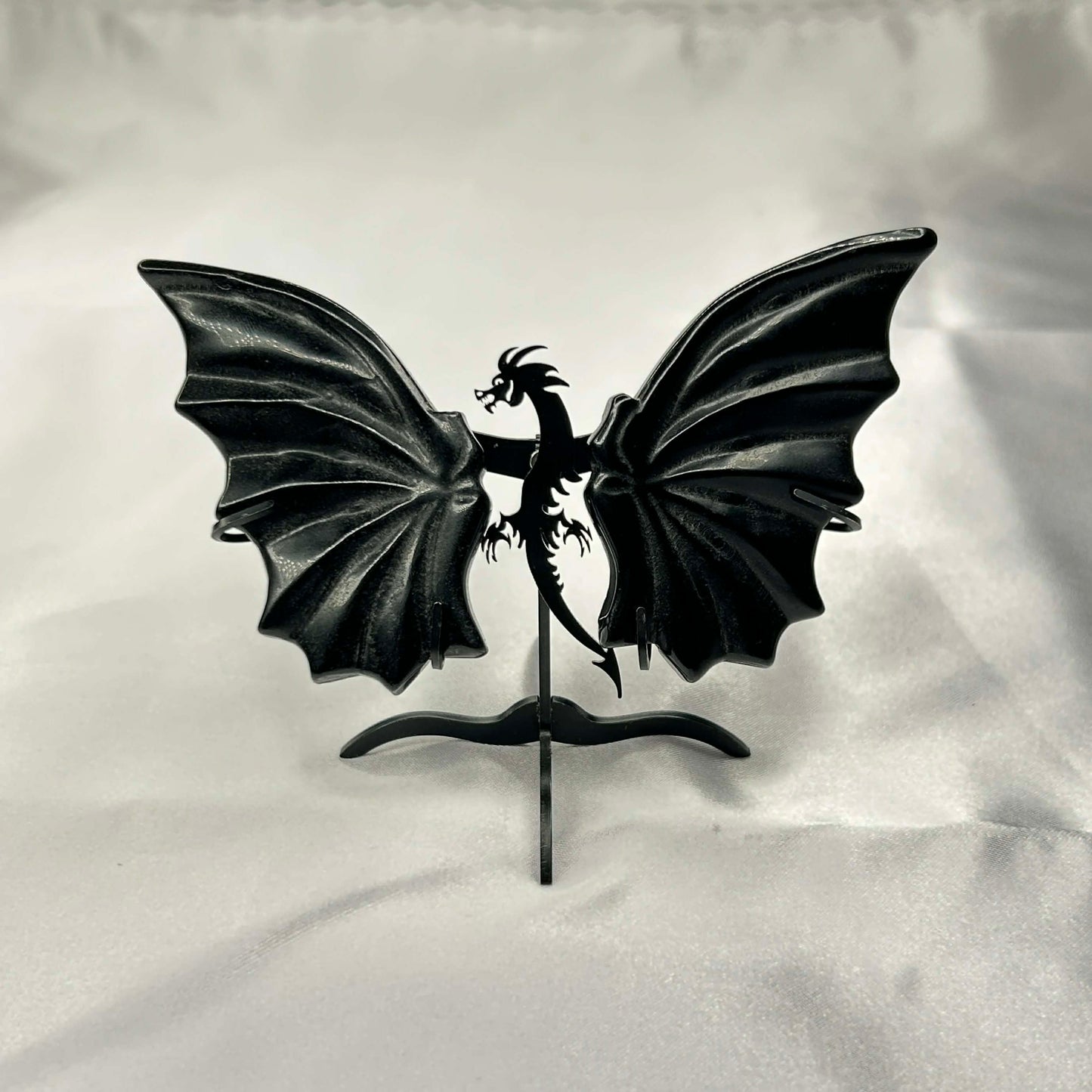 Obsidian Wings on Black Dragon Stand