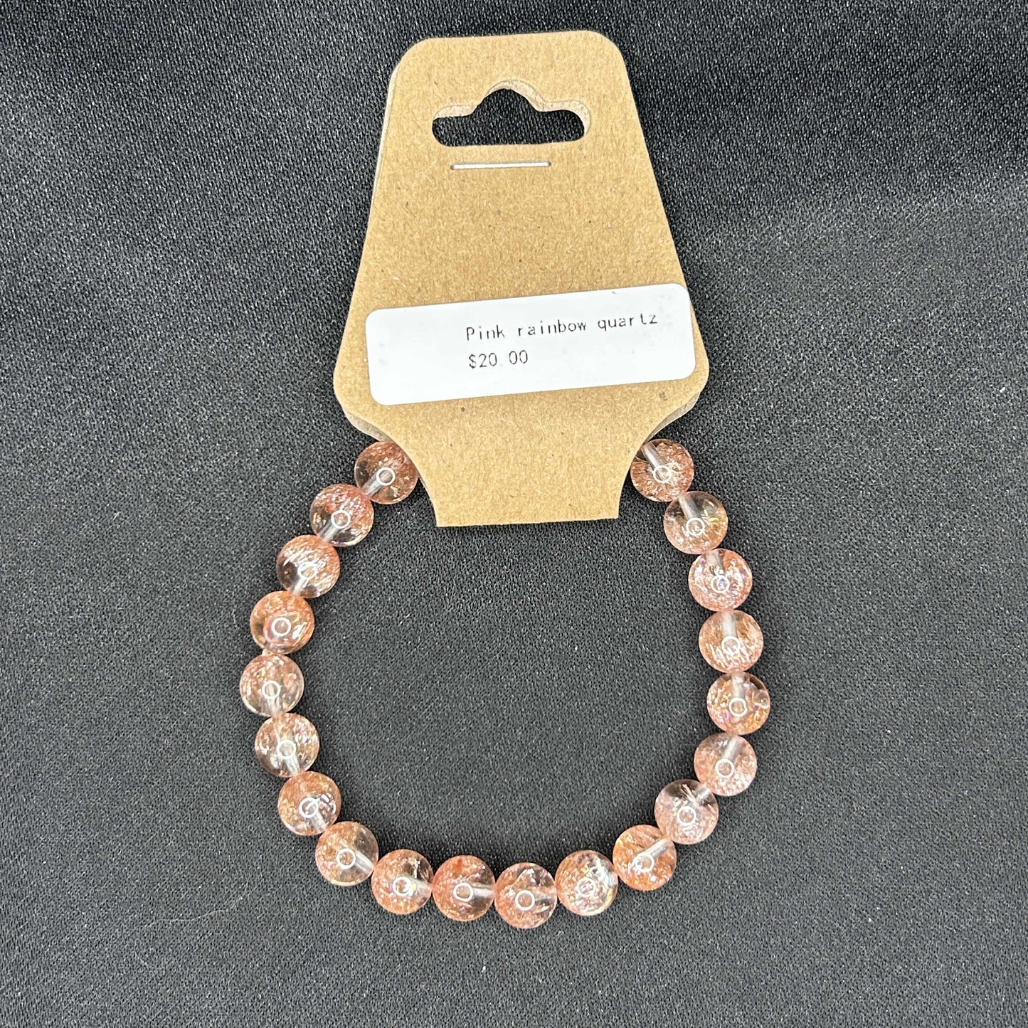 Pink Rainbow Quartz Bracelet