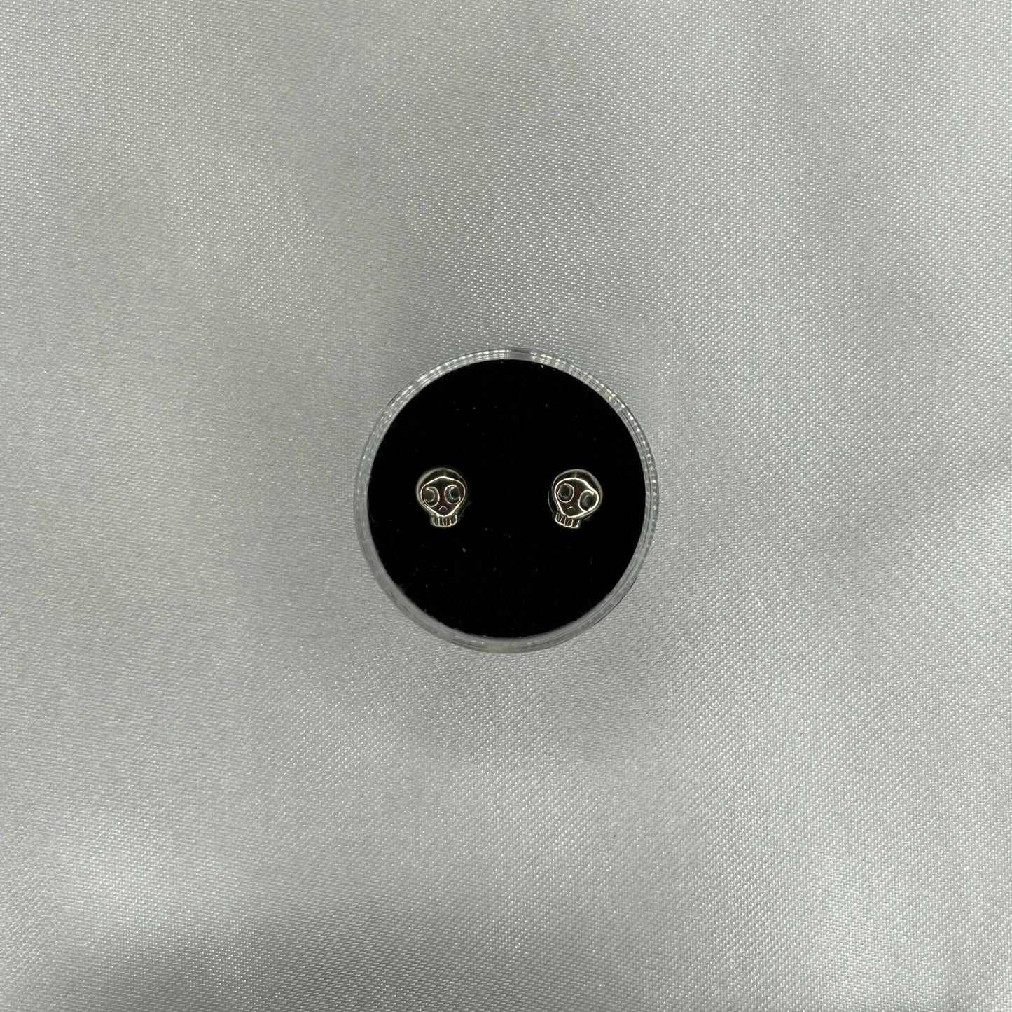 Sterling Silver Skull Earrings