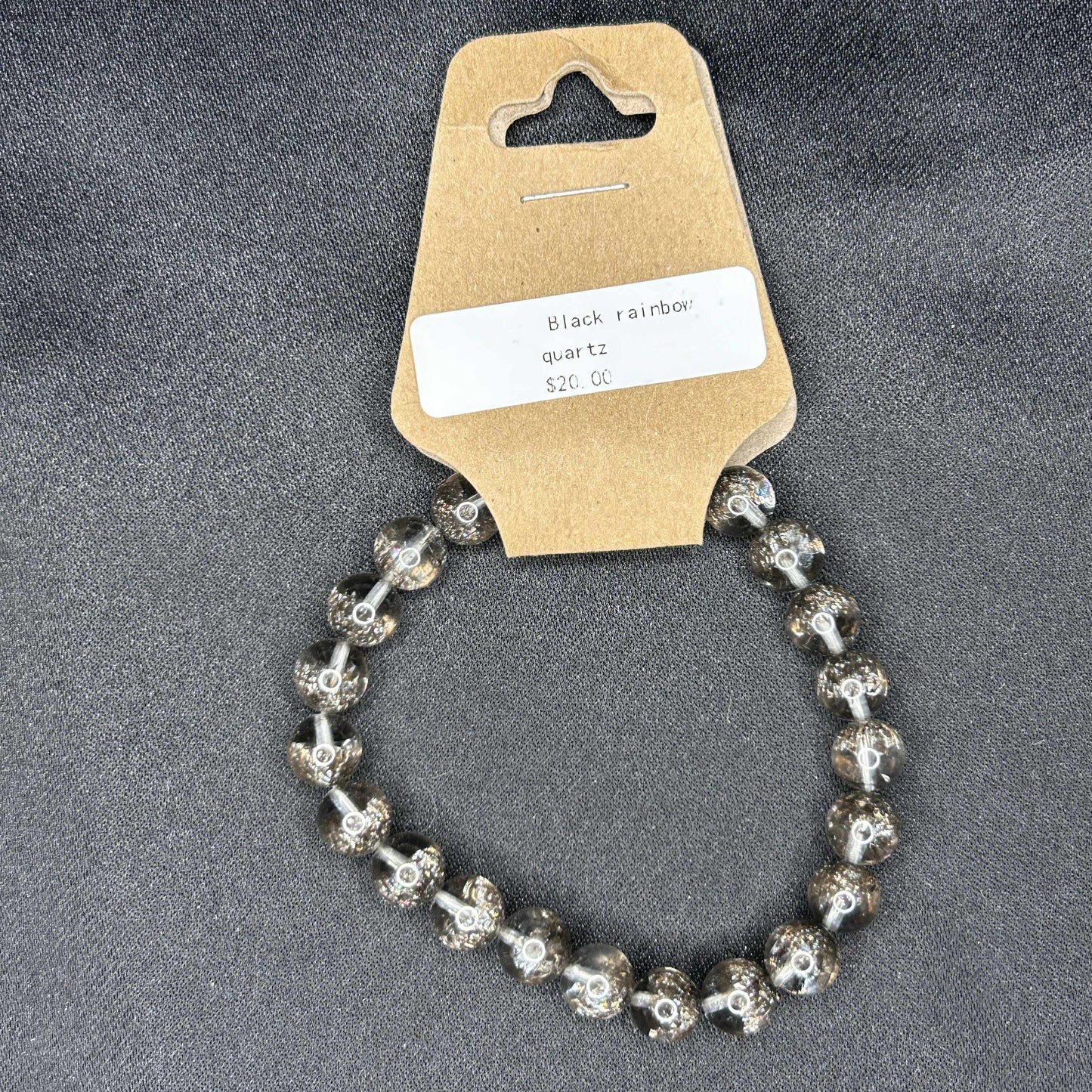 Black Rainbow Quartz Bracelet