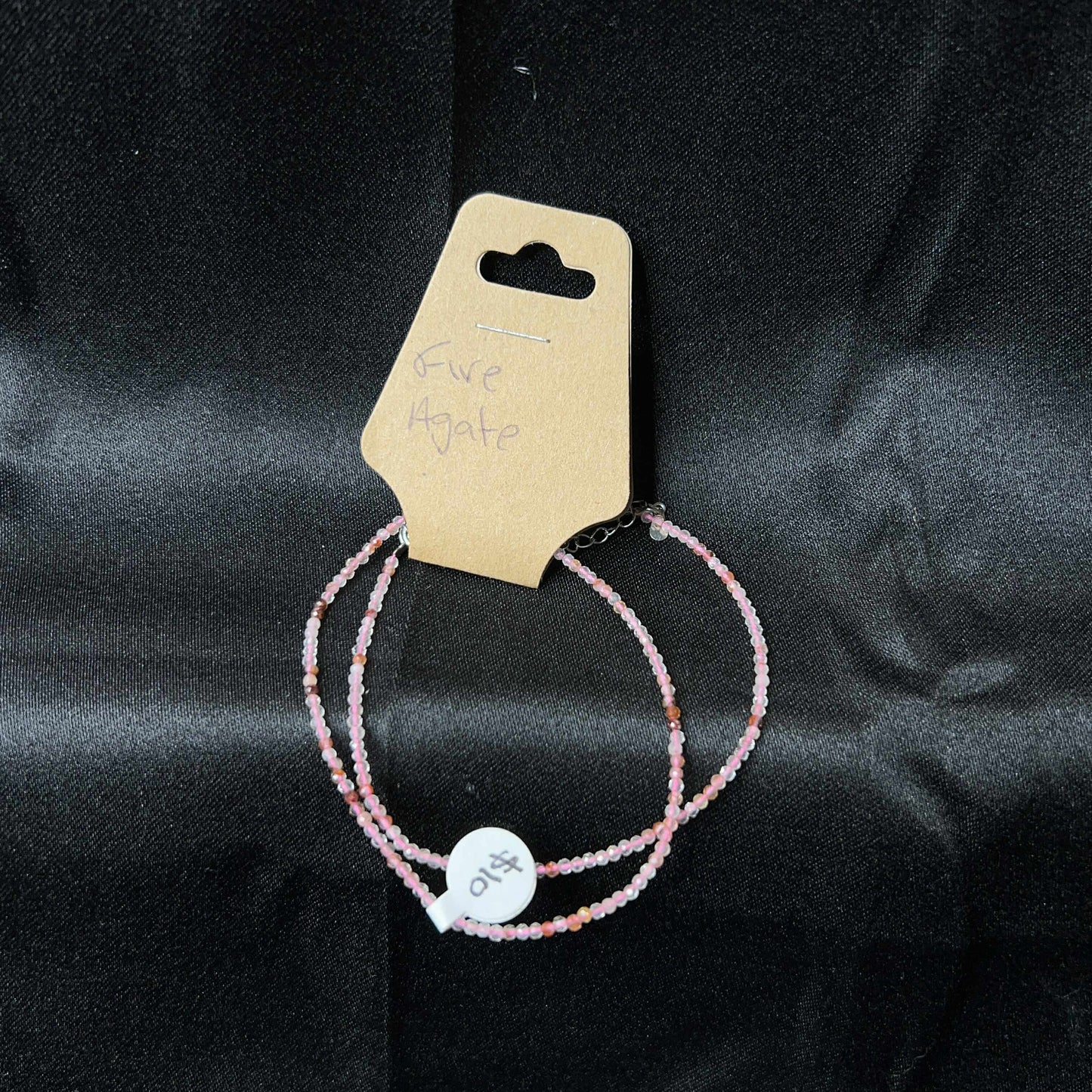 Fire Agate Crystaline Necklace