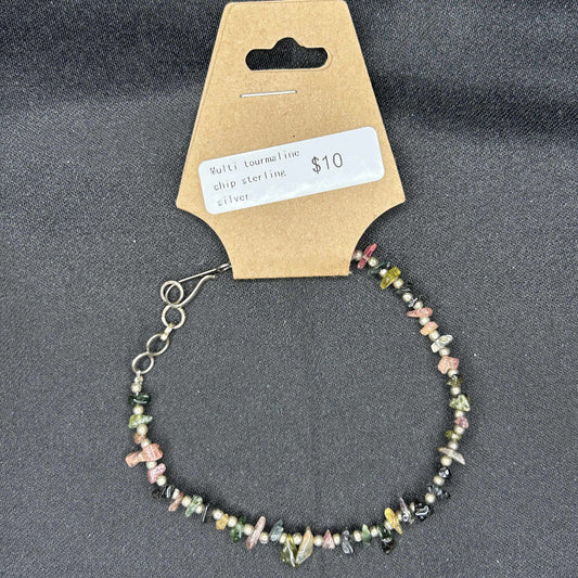 Multi-Tourmaline Chip Bracelet