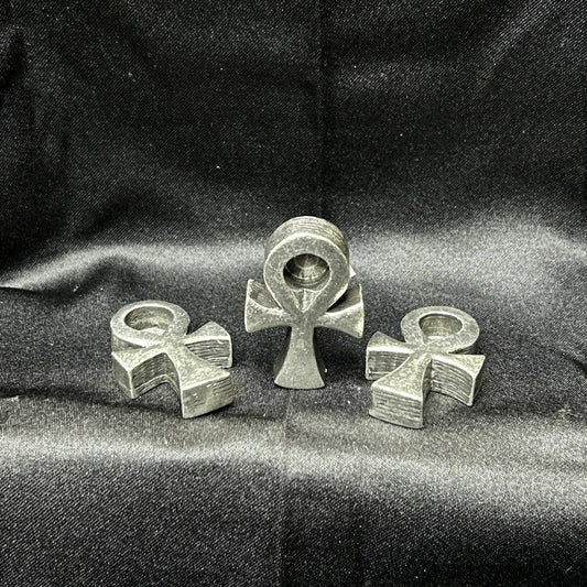 Metal Ankh Candle Holder