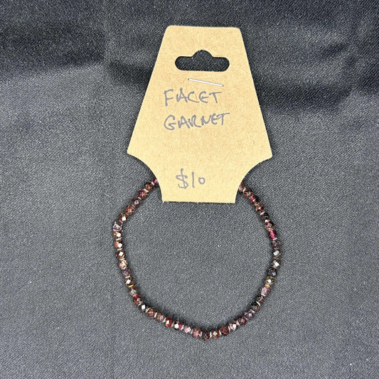 Facet Garnet Bracelet