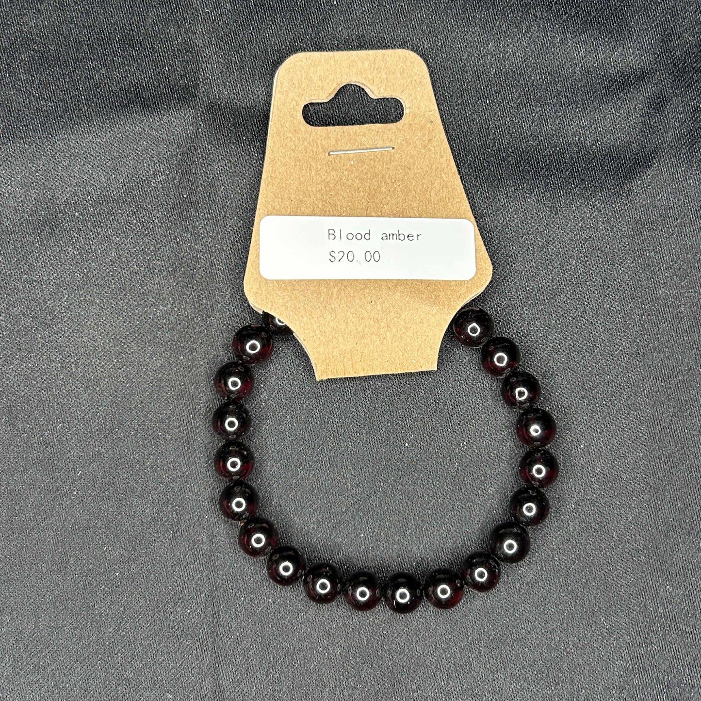 Blood Amber Bracelet