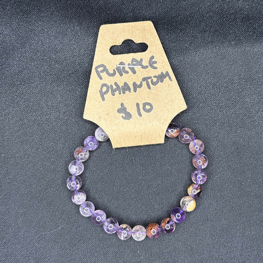 Purple Phantom Quartz Bracelet